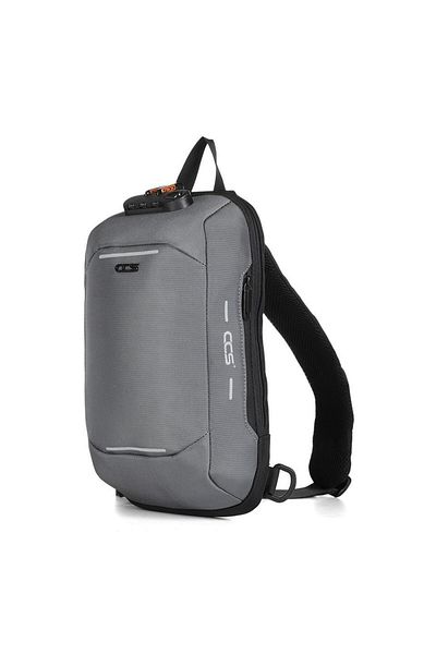 ÇÇS 31301 Crossbody Bag with Shoulder Strap and Chest Bag Gray