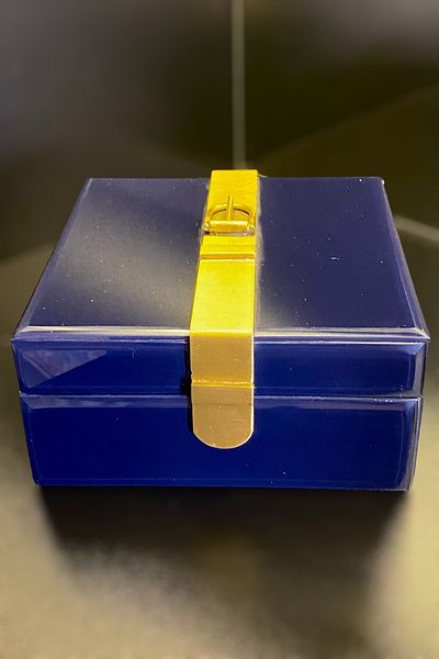 LEMİ DEKORASYON Lacquered Wooden Jewelry Box 17*17*8 cm