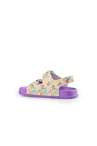 Vicco Miyu II Lightweight Anatomical Banded Printed Lilac Sandals for Girls