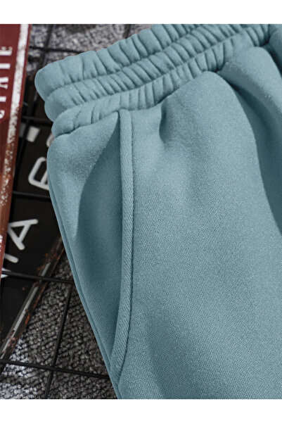 Revasser Unisex Kadın/Erkek Nasa Özel Baskılı Renkli Kısa Penye Şort Shorts