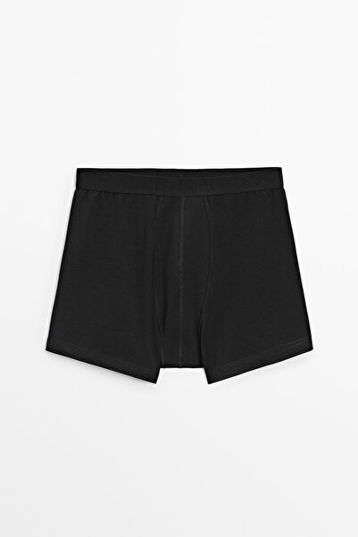 Massimo Dutti Düz pamuk karışımlı boxer
