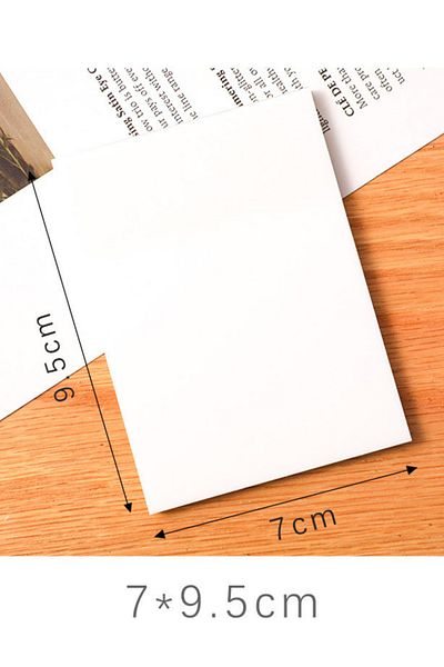EZOSHOP Set of 2 Long Ribbon and Square Note Large Size Transparent Adhesive Note Paper Stationery Post It Mixed Set 17