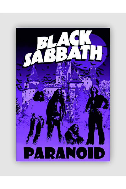 fırsatlar diyarı Black Sabbath Paranoid Rock Müzik Duvar Posteri - Kalın Kağı...