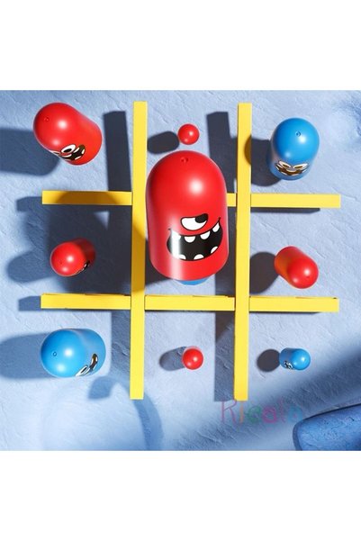 edoy Kafalar Montesori Strateji Zeka Oyunu Eğitici Oyuncak XoX Tic Tac Toe