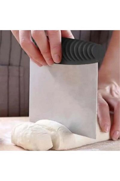 Tiesa Home Stainless Steel Dough Cutter Chopper Slicer Spatula Scraper Pattern with Handle