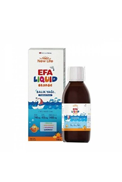 New Life Efa Liquid Balık Yağı Sıvı 150 ml - Portakal