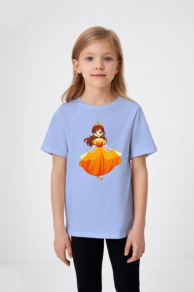 ADABEBEK Tricou pentru fetiță cu imprimeu Crowned Dancing Princess