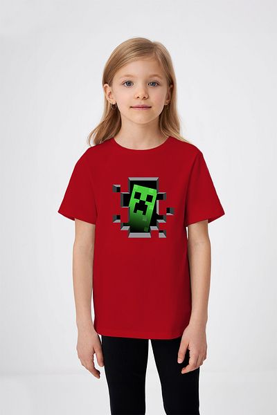 ADABEBEK Tricou pentru fetiță cu model Creeper