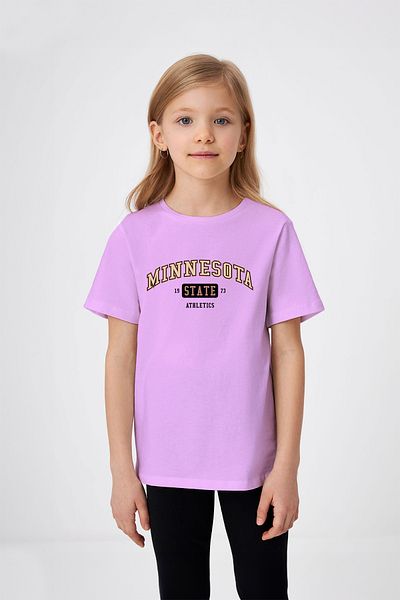ADABEBEK Tricou pentru fetiță cu model Minnesota City