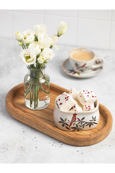 Esci Design Wooden Oil Pot Bottom - Wooden Mini Presentation Bowl - Trend Presentation Plate