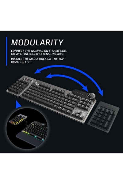 MOUNTAİN MOUNTAIN Everest Max RGB Mekanik Oyuncu Klavyesi Midnight Black (Switches Brown-Blue)