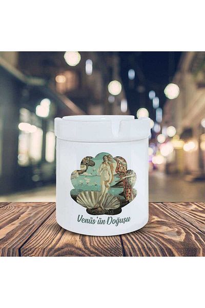 HobiShop Sandro Botticelli The Birth of Venus Printed Ash Tray - K-42