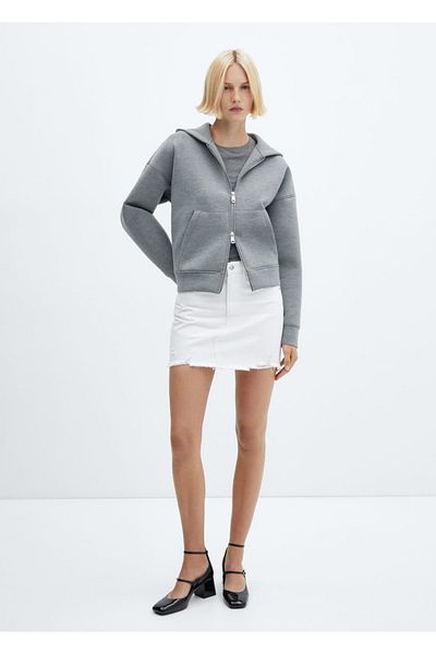 MANGO Woman FUSTA MINI DENIM