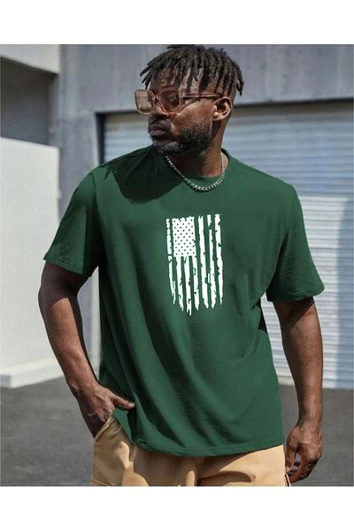 khufu Μπλουζάκι με στάμπα Nefti Green Oversize Relaxed Cut Unisex