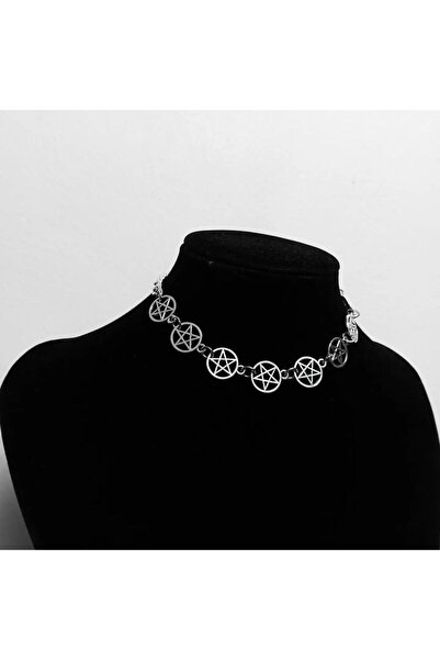 DÜKKAN DESİGN Gotik Pentagram Choker