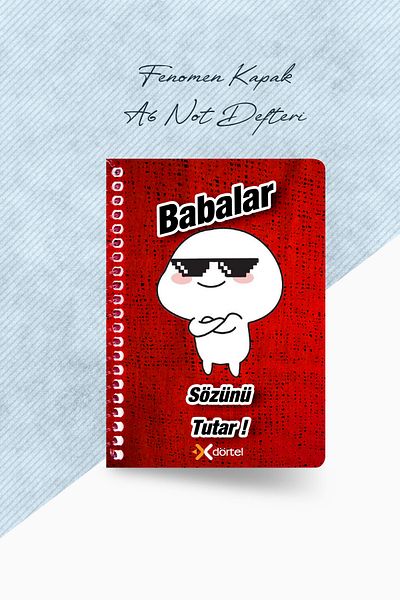 Dortel A6 50 YP Phenomenon Cover Spiraled Lined Notepads - 1 Piece
