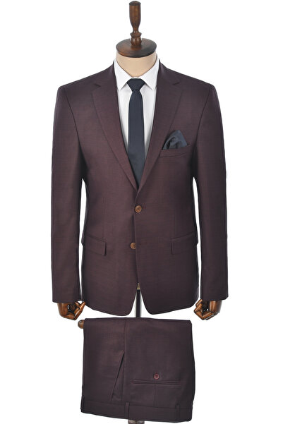 DeepSEA Чоловічий костюм Murdum на двох ґудзиках з подвійною підтяжкою та подвійним розрізом звичайного крою з 2 частин 2300375