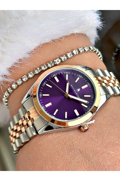Navimarine Gold Color Steel Cord Women's Wristwatch + Bracelet Gift