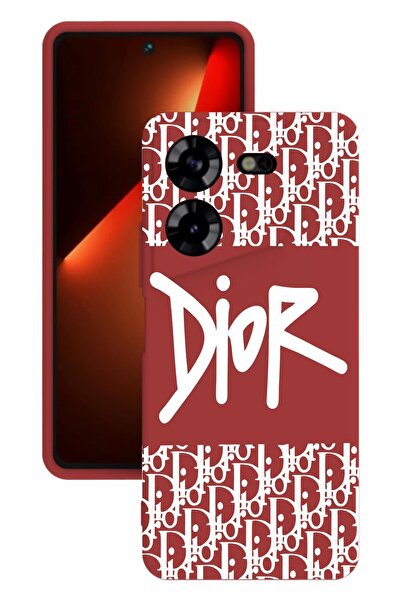 TECNO Pova 5 Printed and Camera Protected Red Color Silicone Case