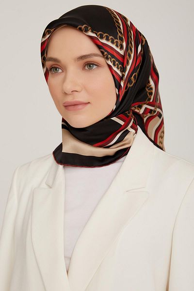Armine 8845d-31 Μοντέλο Μεταξωτό Σατέν Κασκόλ