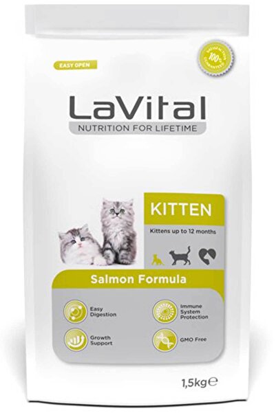 LaVital Lavital kitten kedi 1,5kg somonlu yavru kedi maması