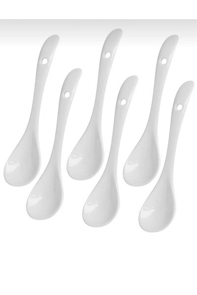 COOKCASE Set of 6 Porcelain Teaspoons