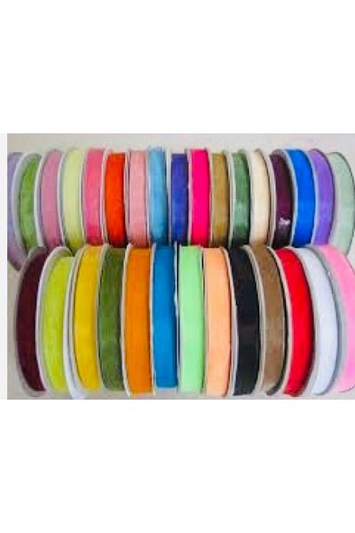 YENİ HEDİYELİK DÜNYAM White Organza Ribbon Strip 2CmX20M