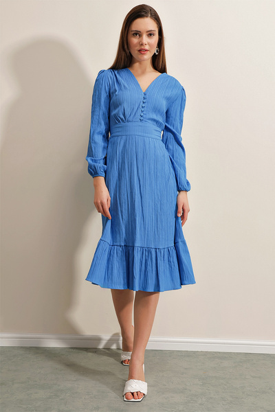 Bigdart 2371 Flounce Woven Dress - Saks