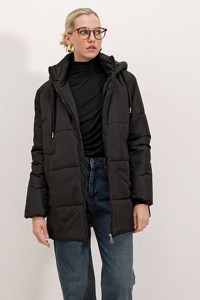Bigdart Bunda Oversize Puffer s kapucí – černá