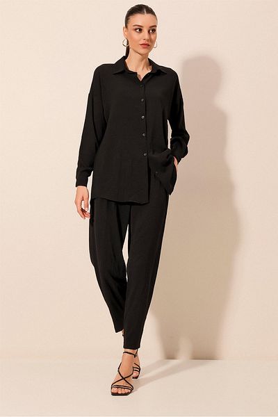 Bigdart 6593 Oversize dupla öltöny - fekete