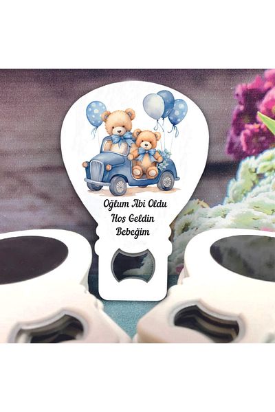 Ege ajans Magnet that will open 10 balloons (with card and gelatin)