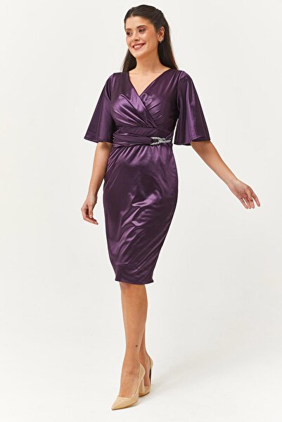 Ebsumu Rochie de seară și rochie de absolvire pentru femei, mărime mare, cu d...