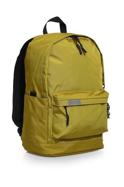 Alanç Gift Young School Backpack Waterproof Fabric Large Size Mustard Color Backpack with Laptop Compartment