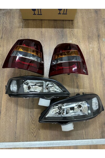 NS Nilser Auto Parts Opel Astra G Sedan Füme Stop + Siyah Far Lambası Set 1998-2004