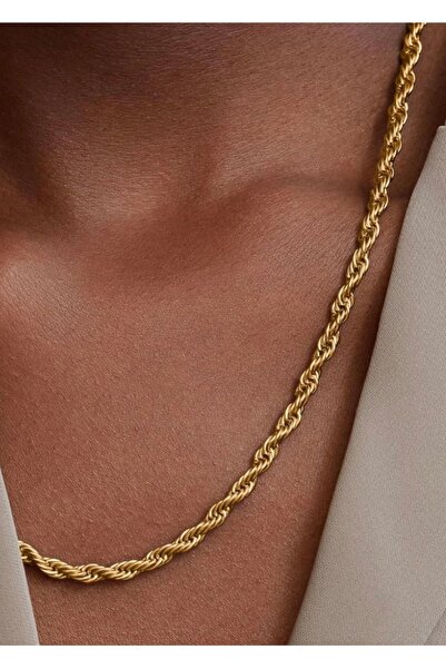 takıtarzım سميكة تويست سلسلة قلادة