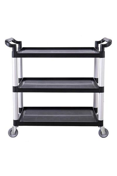Kumsal Mutfak Service Trolley Black (SAS-1)