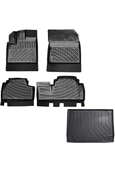 Rizline Peugeot Rifter 3D Havuzlu Paspas + Seperatörlü 3D Bagaj Havuzu Paspas...