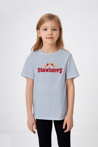ADABEBEK Tricou pentru fetiță cu imprimeu și căpșuni