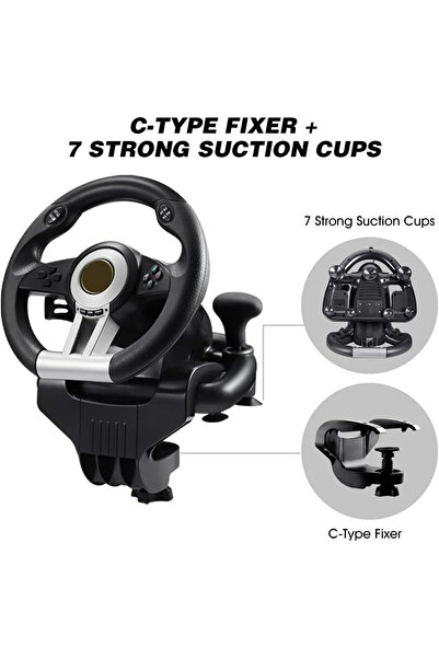 Adalia Pc/Ps3/Ps4/Steam/Switch/XboxOne/Xbox Series S/X Uyumlu Direksiyon Seti