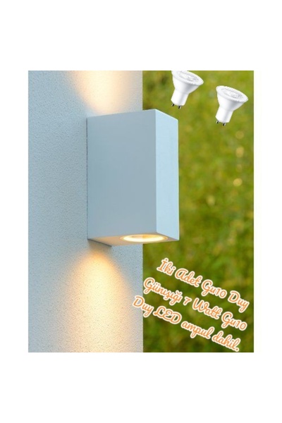 fullreyon 14 Watt Beyaz Kasa Gün Işığı Çift Yönlü İç ve Dış Mekan Armatür, Ba...