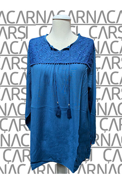 nacar çarşı Bluză confortabilă pentru femei, de culoare uni, cu detalii din șnur