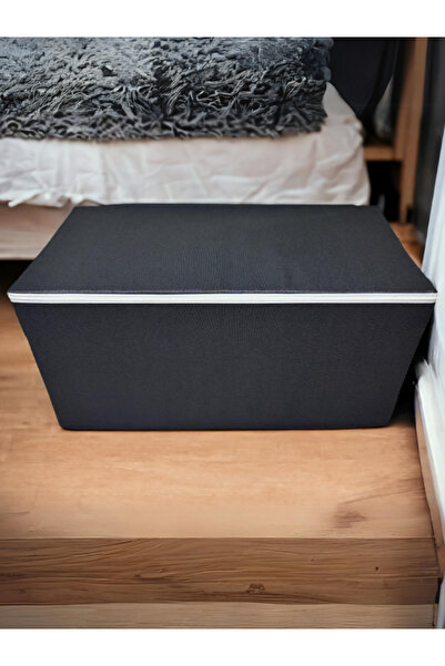 Badel Tekstil Hurç | Melanj, Astarlı, Tekli, Siyah, Büyük Boy (50X50X100)