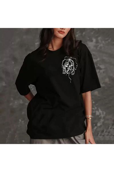 Pink Sky Oversize Printed T-shirt