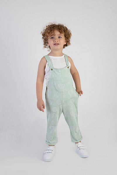 Harika KIDS Boy's Cotton Fabric Sleeveless Salopet Jumpsuit