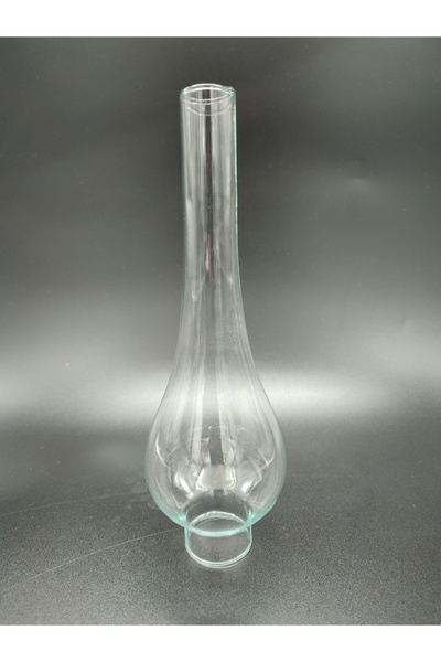 Genel Markalar Şeffaf Gaz Lambası Camı, 5cm alt çap, 22.5cm yükseklik, turunc...