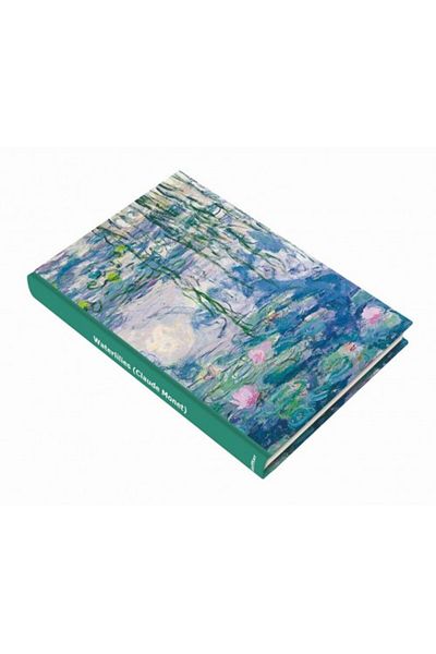 DEFFTER دفتر ملاحظات Art Of World Waterlilies Claude Monet ذو 96 ورقة بغطاء صلب