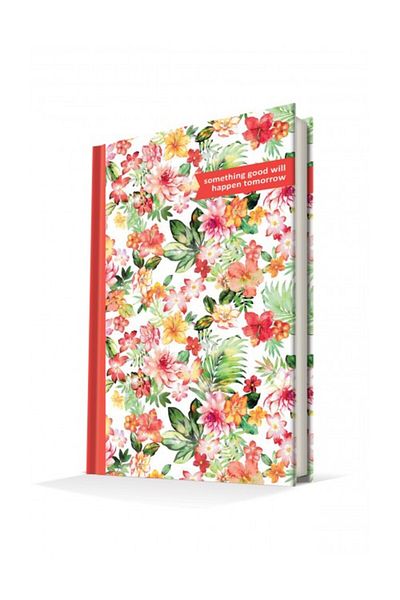 DEFFTER Happy Tomorrow 96 Sheets Lined Hard Cover Notebook