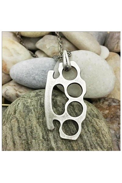Bijustore Silver Color Twist Chain Men's Necklace