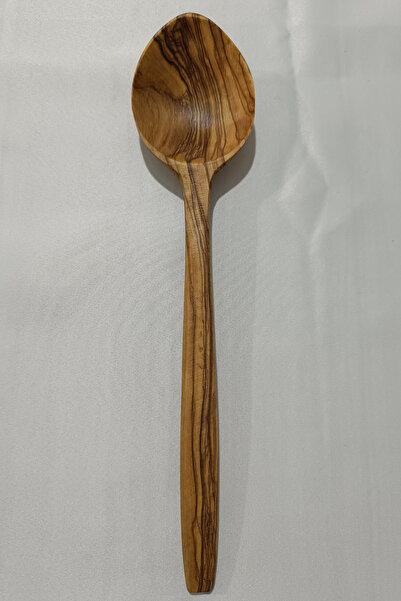 Ahşap Vadisi Zeytin Ağacı El Yapımı Tahta Kaşık 23 cm Orta Boy Ahşap Kaşık Zeytin 1 Adet