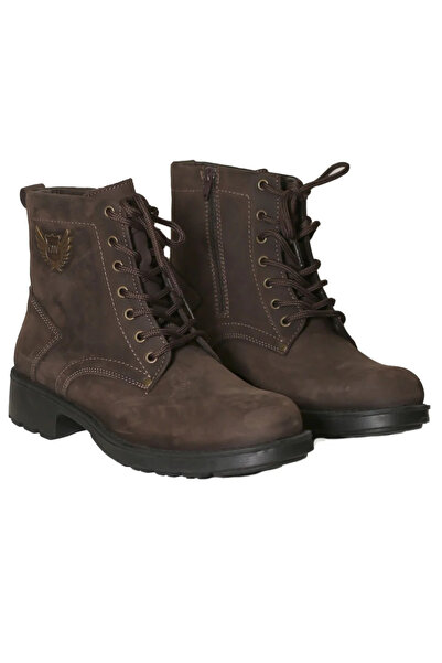 Darkwood جلد طبيعي داخل الجانب انغلق أحذية رجالية بنية